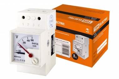 Фотография товара 'Tdm Вольтметр В45ПД 500В-1,5 (din-рейка) SQ1102-0308'