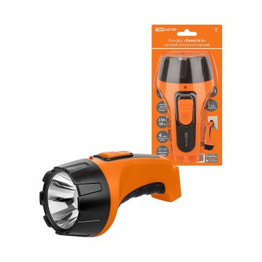 Фотография товара 'Tdm SQ0350-0083 Фонарь «Комета 6» ручной аккумуляторный, 2 Вт 1 светодиод, 0,6 А*ч'