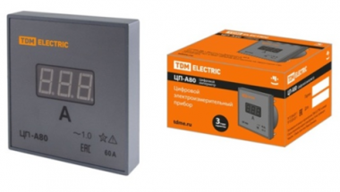 Фотография товара 'Tdm Цифровой амперметр ЦП-А80 60А-1,0 (без поверки) SQ1102-0519'