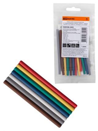 Фотография товара 'Tdm Набор трубок термоусаживаемых, клеевых ТТкНГ(3:1), SQ0548-2203'