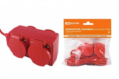 Фотография товара 'Tdm Удлинитель силовой Уз16-02/02 SQ1302-0014'
