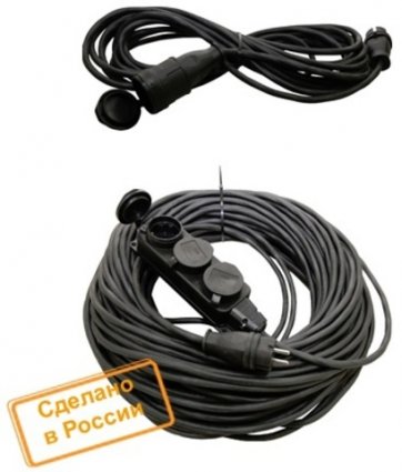 Фотография товара 'Tdm Удлинитель-шнур силовой каучук УШз16-101 IP44 SQ1302-0342'