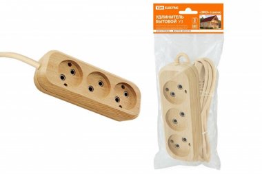 Фотография товара 'Tdm Удлинитель бытовой У3 3 гнезда, 5метров SQ1303-2202'