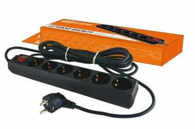 Фотография товара 'Tdm Сетевой фильтр СФ-06В выключатель, 6 гнезд SQ1304-0012'