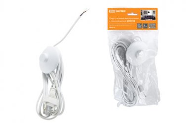 Фотография товара 'Tdm Шнур с ножным выключателем и плоской вилкой ШУН01В ШВВП SQ1305-0061'