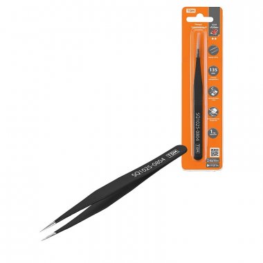 Фотография товара 'Tdm SQ1025-0804 Пинцет прецизионный прямой 135 мм, острое жало'