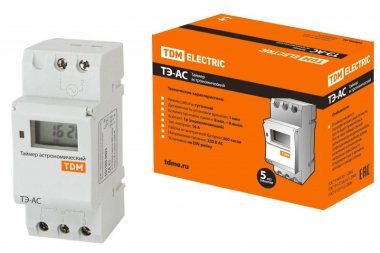Фотография товара 'Tdm Таймер электронный ТЭ-АС-1мин/24ч-8on/off-16А-DIN SQ1503-0023'
