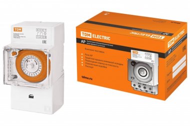 Фотография товара 'Tdm Аналоговое суточное реле АР-30мин/24ч-16А-DIN SQ1503-0006'