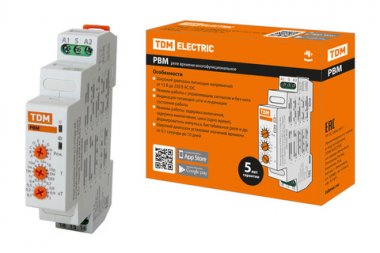 Фотография товара 'Tdm Реле времени РВМ-0,1с/10дн-8А-12/230В-DIN SQ1503-0025'