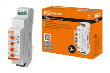 Фотография товара 'Tdm Реле времени РВЦ-0,1с/100дн-8А-230В-DIN SQ1503-0032'