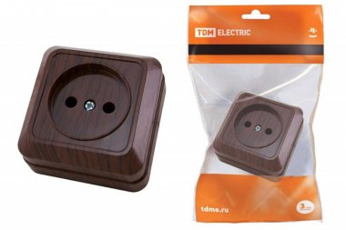 Фотография товара 'Tdm Розетка 2П открытой установки IP20 10А SQ1801-0033'