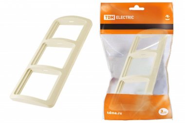 Фотография товара 'Tdm Рамка 3-ая горизонтальная SQ1804-0119'