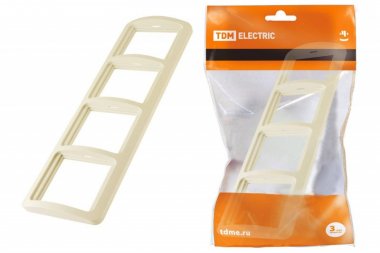 Фотография товара 'Tdm Рамка 4-ая горизонтальная SQ1804-0121'