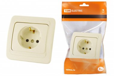 Фотография товара 'Tdm Розетка 2П+З 16А SQ1804-0108'