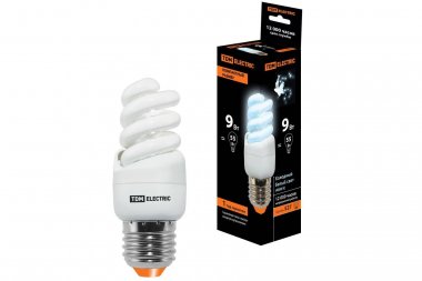 Фотография товара 'Tdm Лампа энергосберегающая КЛЛ-FSТ2-9 Вт-4000 К–Е27 КОМПАКТ (35х95 мм), SQ0323-0173'