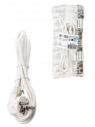 Фотография товара 'Tdm Шнур сетевой с вилкой ПВС 3x0,75мм2 3м, SQ1305-0076'