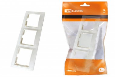 Фотография товара 'Tdm Рамка 3-х постовая горизонтальная SQ1814-0028'