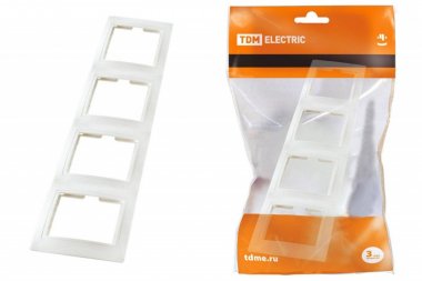 Фотография товара 'Tdm Рамка 4-х постовая вертикальная SQ1814-0029'