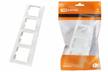 Фотография товара 'Tdm Рамка 4-х постовая горизонтальная SQ1814-0030'