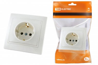 Фотография товара 'Tdm Розетка 2П+З 16А 250В SQ1814-0012'
