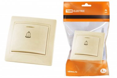 Фотография товара 'Tdm Кнопка звонковая с подсветкой 6А SQ1814-0110'