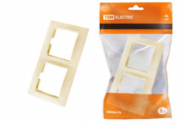 Фотография товара 'Tdm Рамка 2-х постовая горизонтальная SQ1814-0126'
