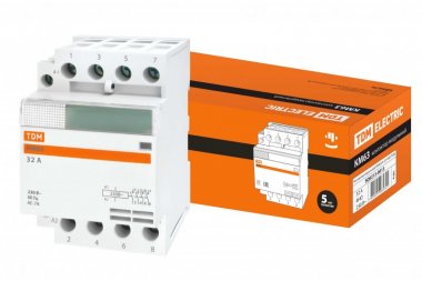 Фотография товара 'Tdm Контактор модульный КМ63/4-32 SQ0213-0013'