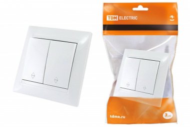Фотография товара 'Tdm Выключатель на 2 направления 2 кл. 10А SQ1815-0007'
