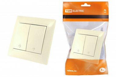 Фотография товара 'Tdm Выключатель на 2 направления 2 кл. 10А SQ1815-0107'