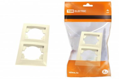 Фотография товара 'Tdm Рамка 2-х постовая горизонтальная SQ1815-0130'