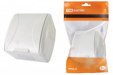 Фотография товара 'Tdm Розетка 2П+3 открытой установки IP54 16А SQ1818-0013'