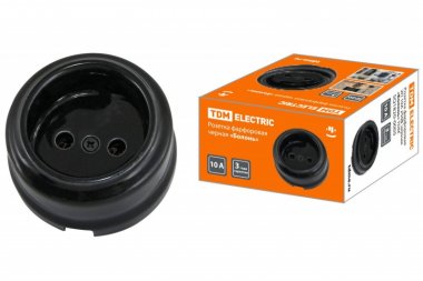 Фотография товара 'Tdm Розетка фарфоровая 2П 10А 250В SQ1820-0005'