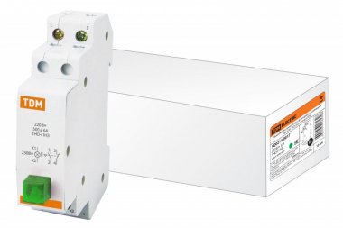 Фотография товара 'Tdm Выключатель кнопочный c фиксацией и индикацией ВК-47M SQ0214-0017'