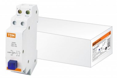 Фотография товара 'Tdm Выключатель кнопочный c фиксацией и индикацией ВК-47M SQ0214-0019'