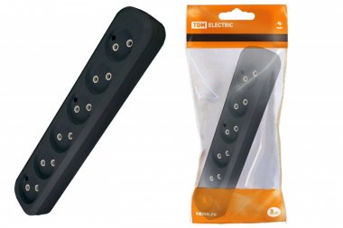 Фотография товара 'Tdm Колодка розеточная 6 гнезд 2П б/з 10А 250В SQ1806-0138'