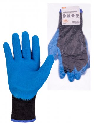 Фотография товара 'Tdm Перчатки х/б плотной вязки с латексным покрытием, "Рельеф", SQ1016-0215'