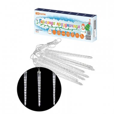 Фотография товара 'Tdm SQ0361-0095 Гирлянда светодиодная "Сосульки фигурные" 2,1 м, 176LED'