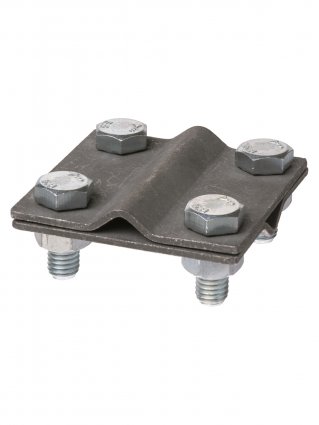 Фотография товара 'Tdm Зажим соединительный крестовой 4-х болтовой прут-прут ?6-12 мм, термодиффузия, SQ2401-0037'