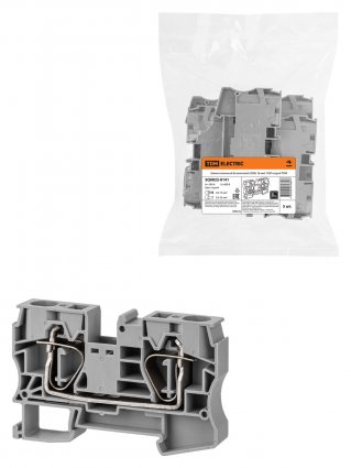 Фотография товара 'Tdm Зажим клеммный безвинтовой (ЗКБ) 16мм2 100А, SQ0822-0141'