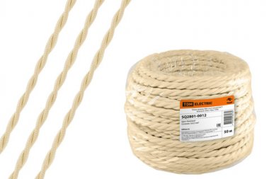 Фотография товара 'Tdm Ретро провод "Эко" 2х2,5 витой ГОСТ SQ2801-0212'