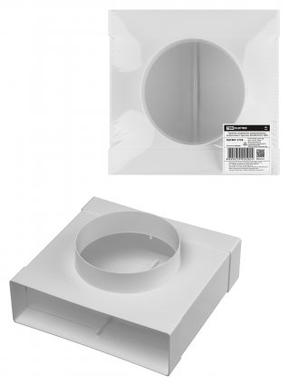 Фотография товара 'Tdm SQ1807-1776 Тройник соединитель прямоугольного воздуховода с круглым, 60х204/D125'