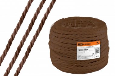 Фотография товара 'Tdm Ретро провод "Эко" 3х1,5 витой ГОСТ SQ2801-0223'