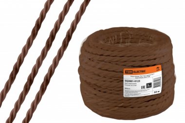 Фотография товара 'Tdm Ретро провод "Эко" 3х1,5 витой ГОСТ SQ2801-0123'