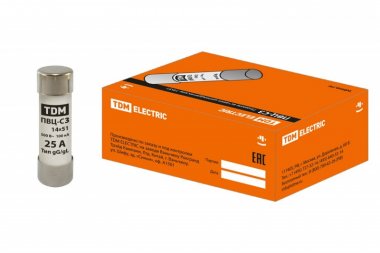 Фотография товара 'Tdm Плавкая вставка ПВЦ-С3 14х51 25А SQ0729-0018'