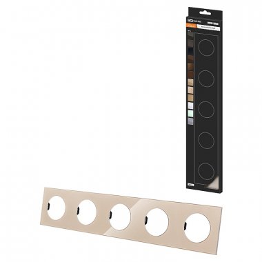 Фотография товара 'Tdm SQ1819-0506 Рамка пятипостовая постовая шампань, стекло, "Байкал"'