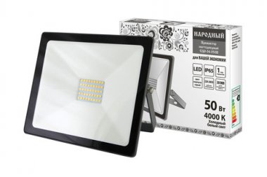 Фотография товара 'Tdm Прожектор светодиодный СДО-04-050Н 50 Вт, 4000 К, IP65 SQ0336-0283'