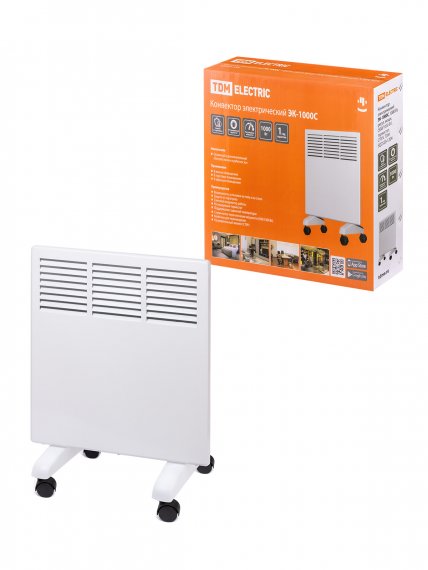 Фотография товара 'Tdm Конвектор электрический ЭК-1000С, 1000 Вт, регулировка мощности (500/1000 Вт), термостат, СТИЧ, SQ2520-1204'