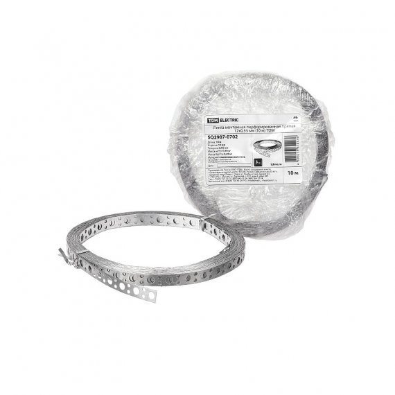 Фотография товара 'Tdm SQ2907-0702 Лента монтажная перфорированная прямая 12x0,55 мм'