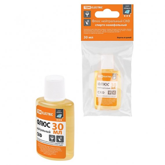 Фотография товара 'Tdm SQ1025-1506 Флюс нейтральный СКФ, спирто-канифольный, 30 мл'