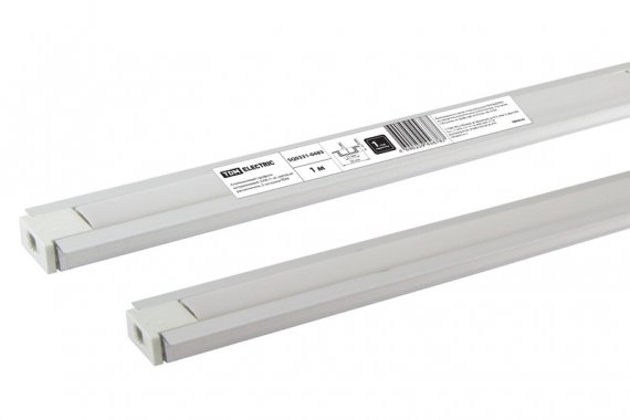 Фотография товара 'Tdm Алюминиевый профиль встраиваемый 2206 (1 м), матовый рассеиватель, 2 заглушки SQ0331-0483'